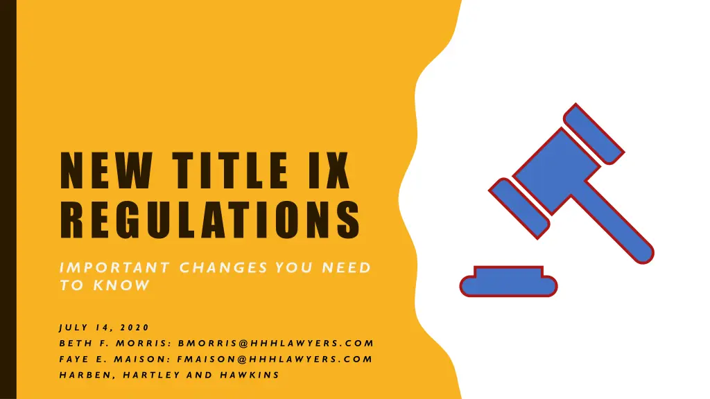 new title ix regulations n.w