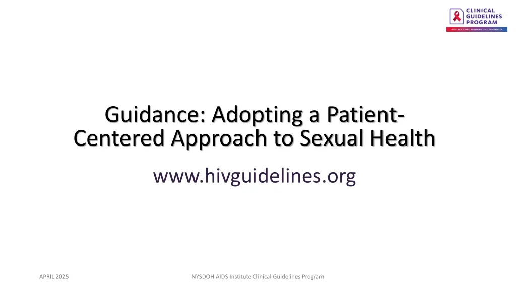guidance adopting a patient centered approach n.w