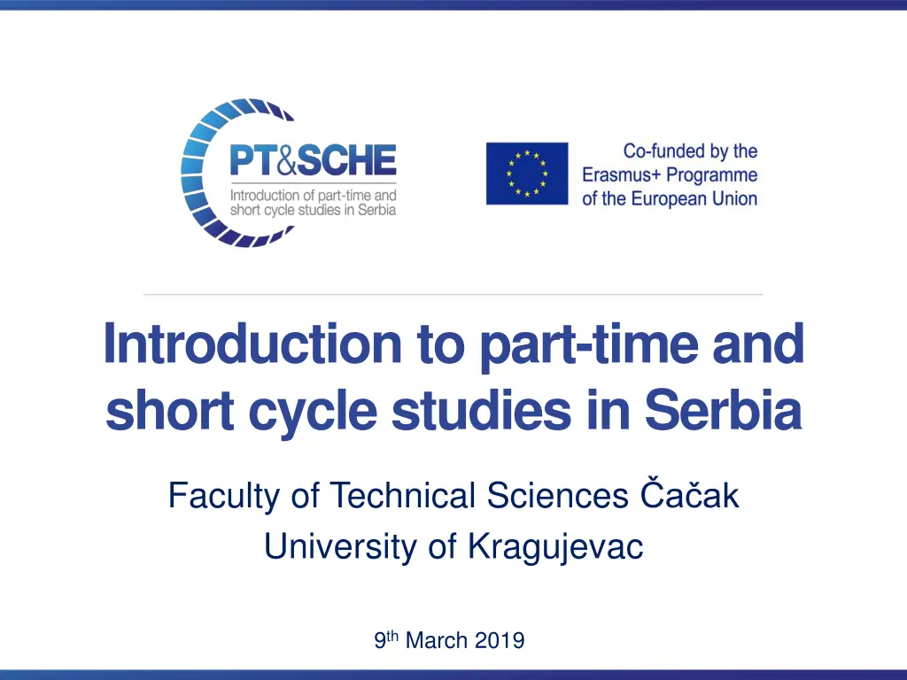 introduction to part time and short cycle studies n.w