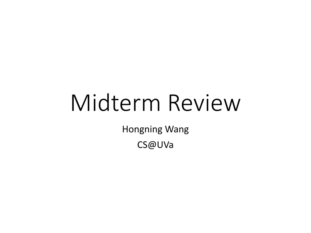 midterm review n.w