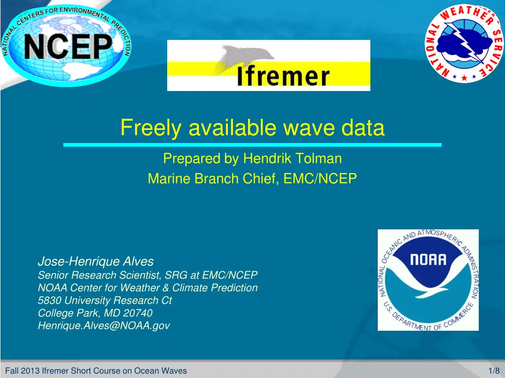 freely available wave data n.w