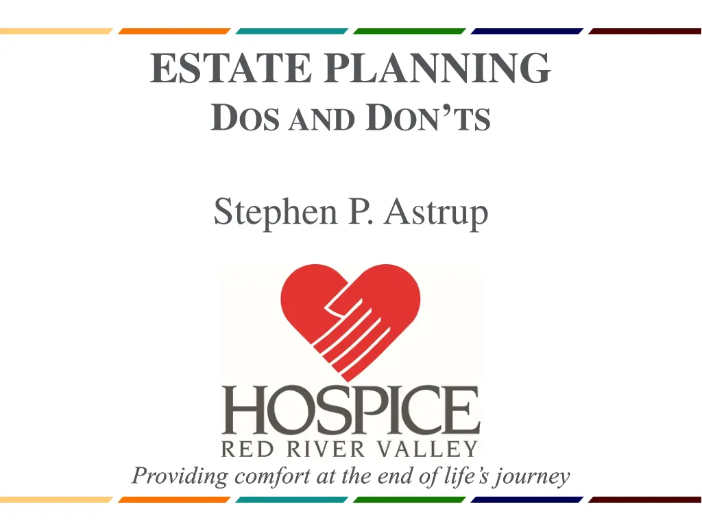estate planning d os and d on ts n.w