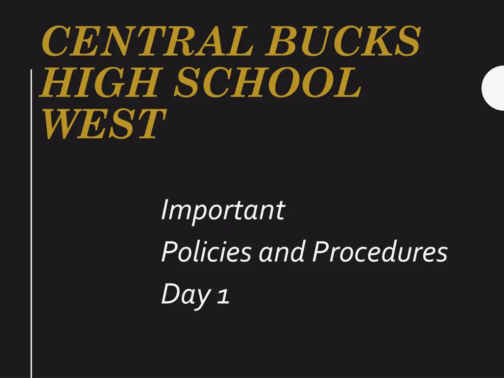 central bucks high school west n.w