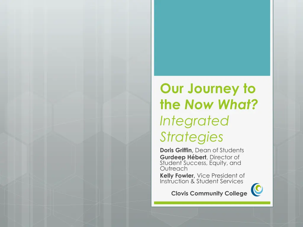 our journey to the now what integrated strategies n.w