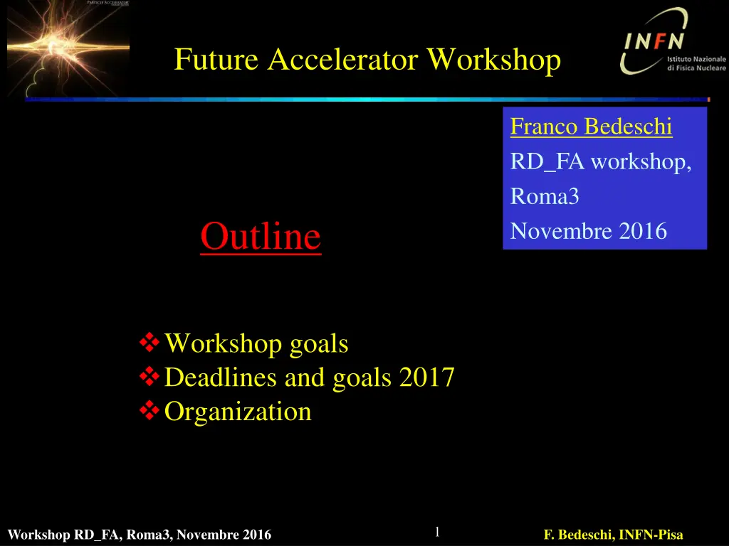 future accelerator workshop n.w