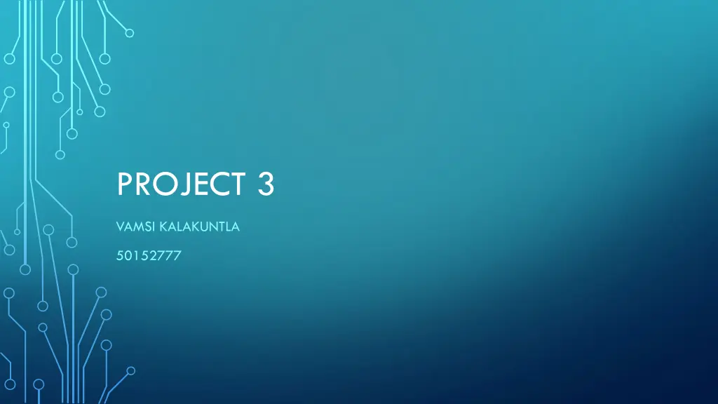 project 3 n.w