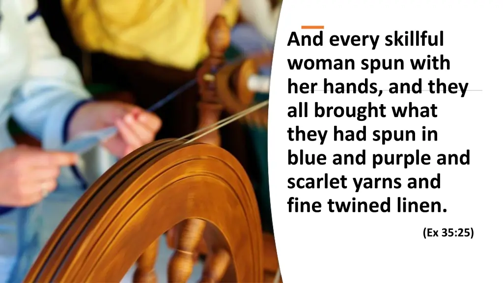 and every skillful woman spun with her hands n.w