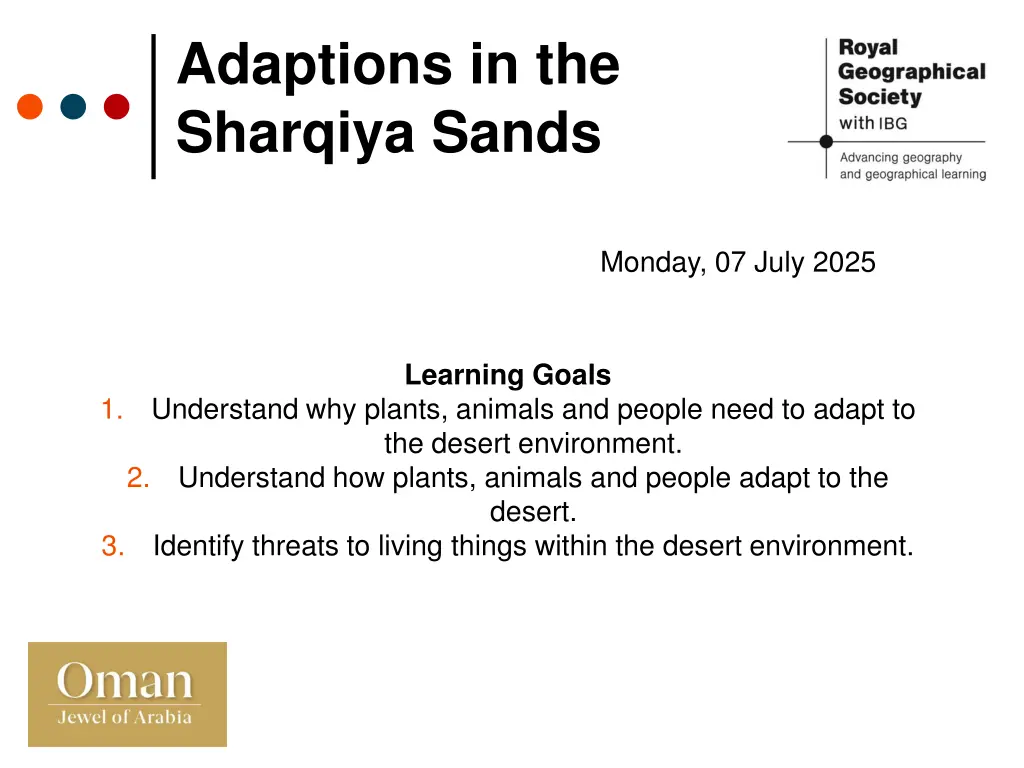 adaptions in the sharqiya sands n.w
