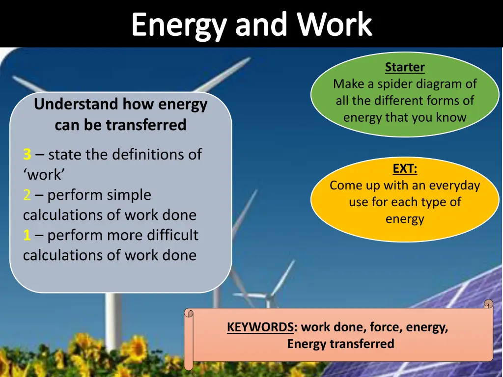 energy and work n.w