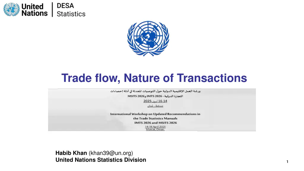 trade flow nature of transactions n.w