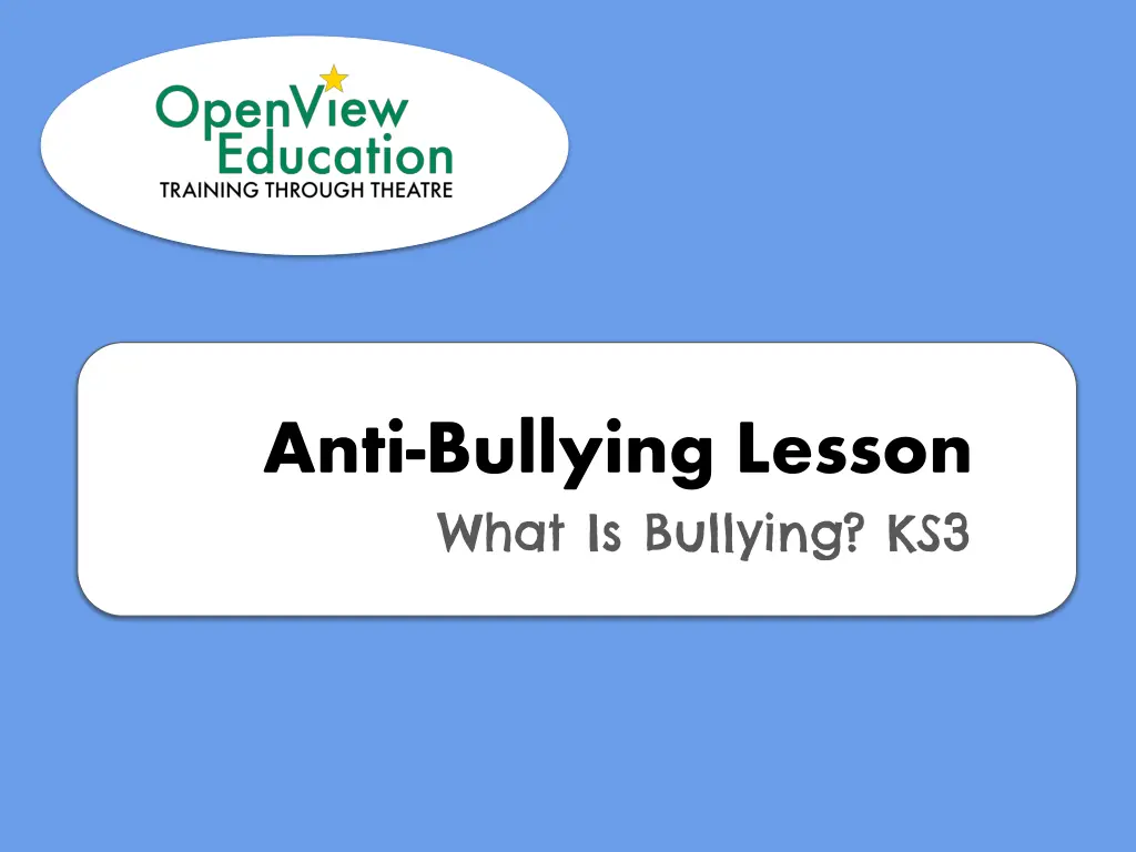anti bullying lesson what is bullying ks3 n.w