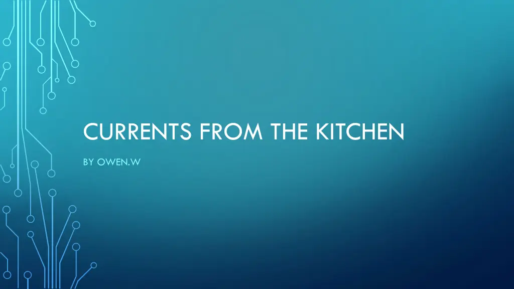 currents from the kitchen n.w