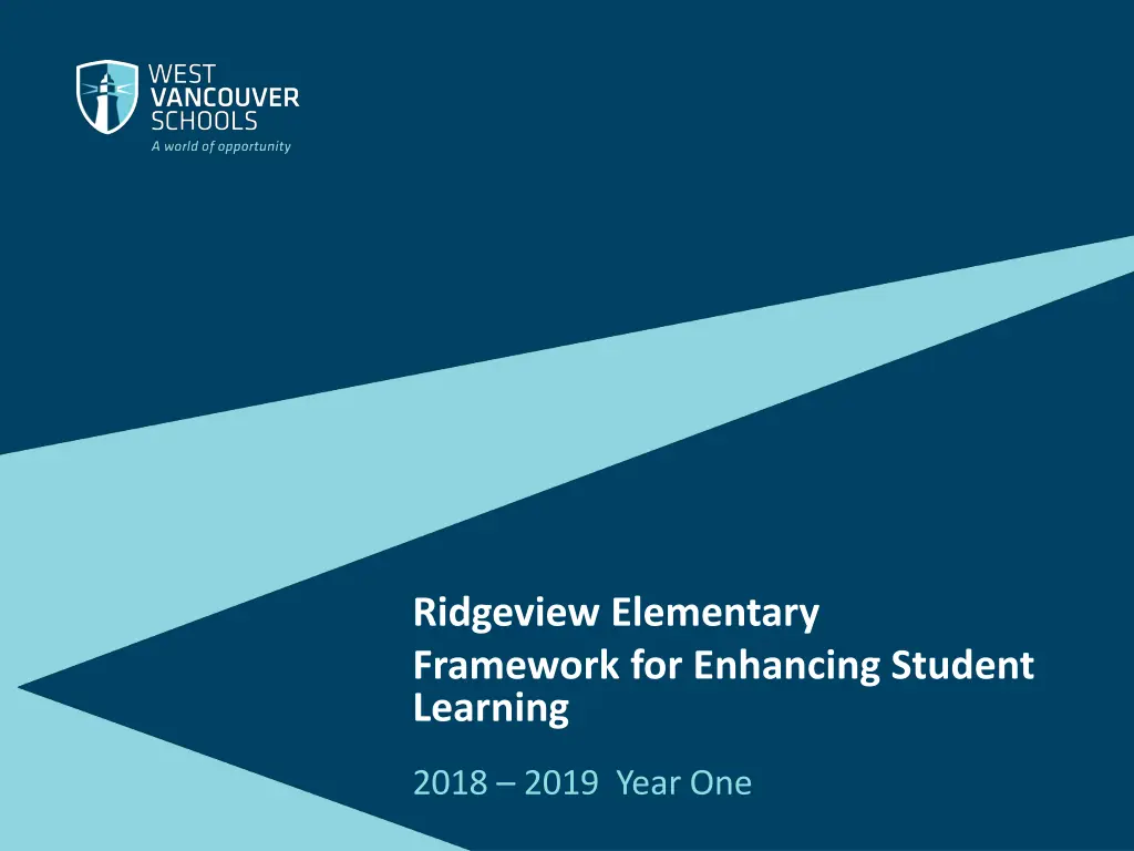 ridgeview elementary framework for enhancing n.w