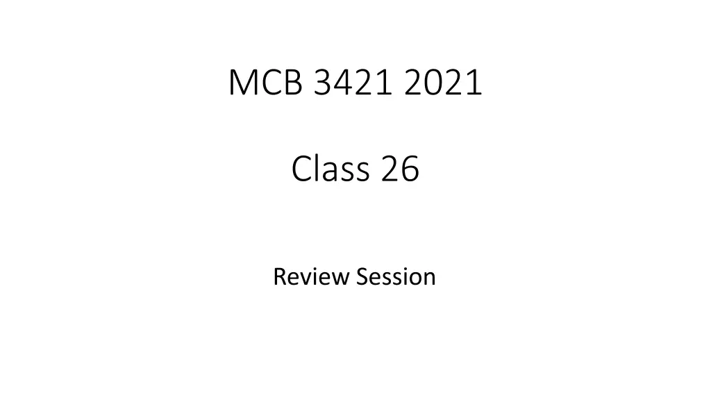 mcb 3421 2021 n.w