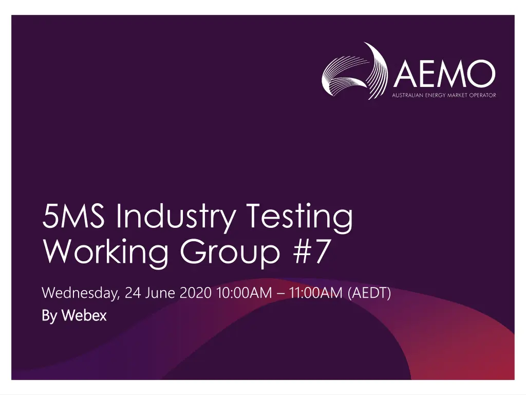 5ms industry testing working group 7 n.w