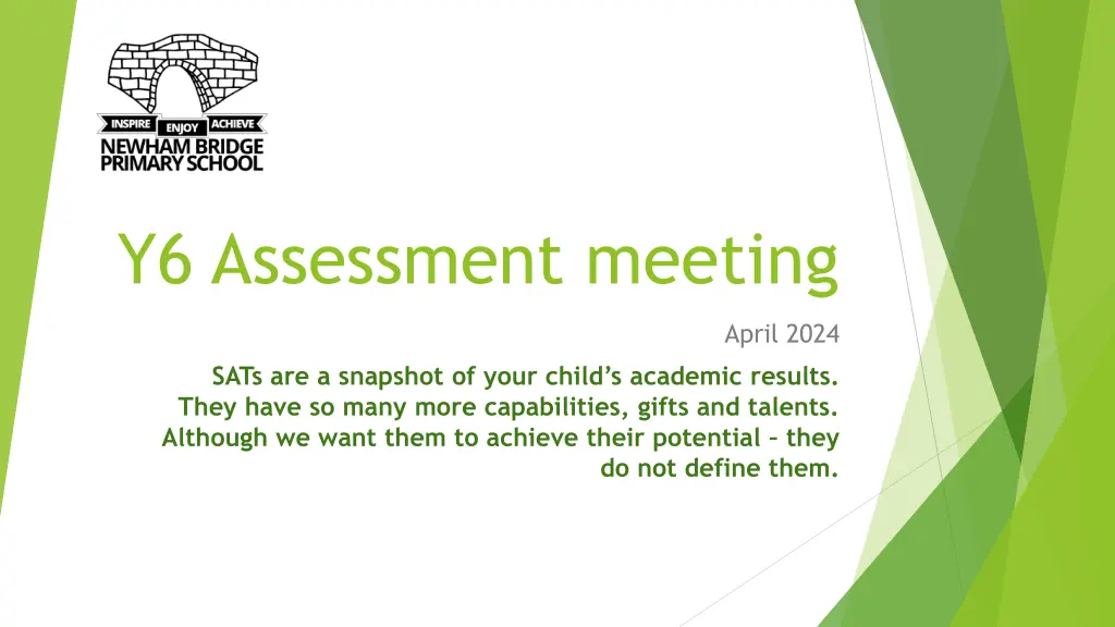 y6 assessment meeting n.w