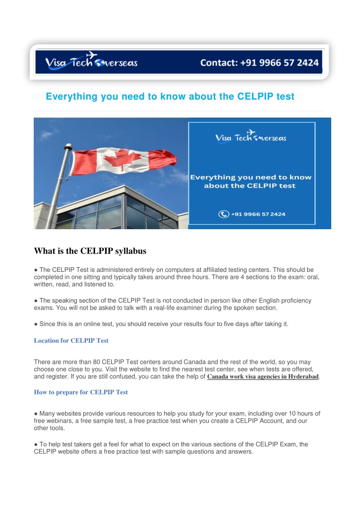 everything you need to know about the celpip test n.w