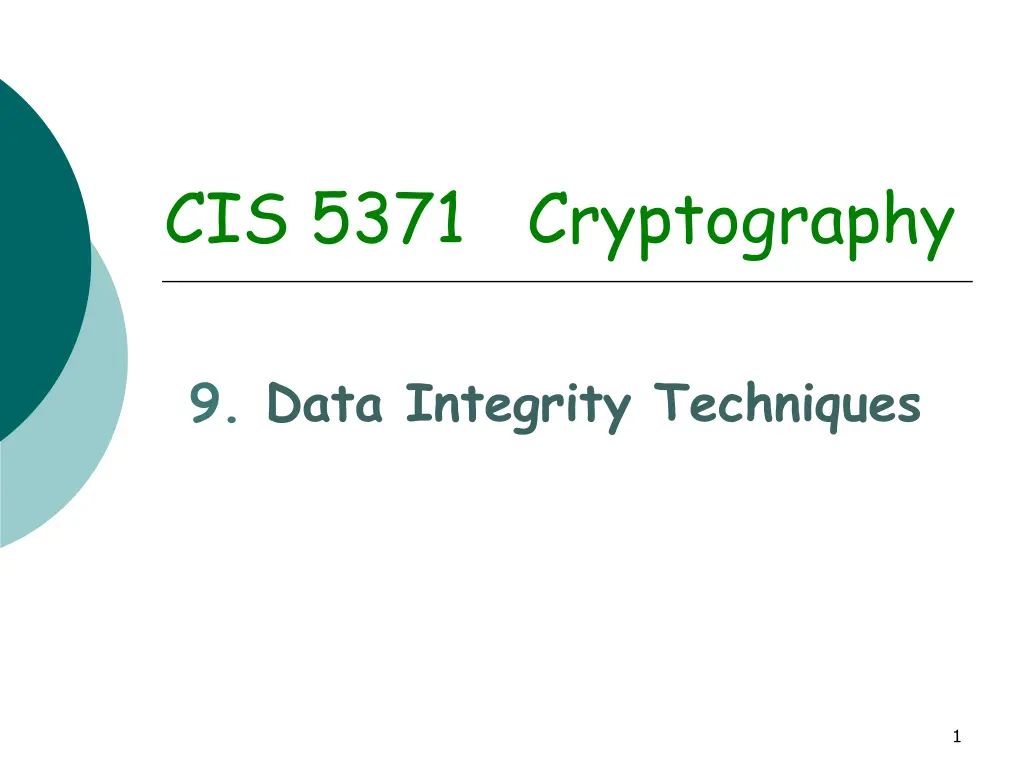cis 5371 cryptography n.w