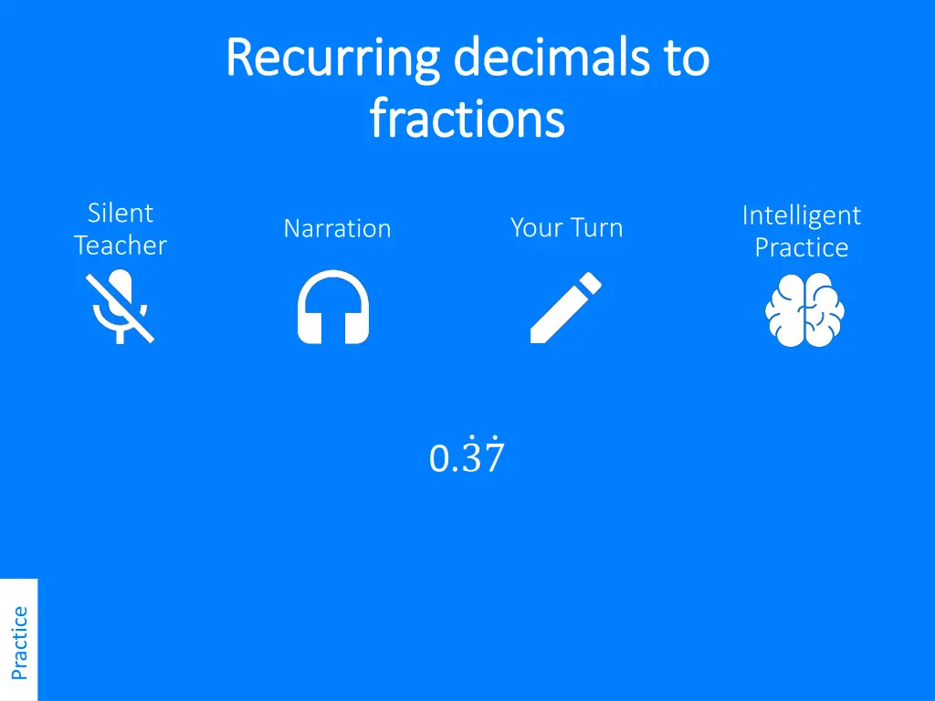 recurring decimals to recurring decimals n.w