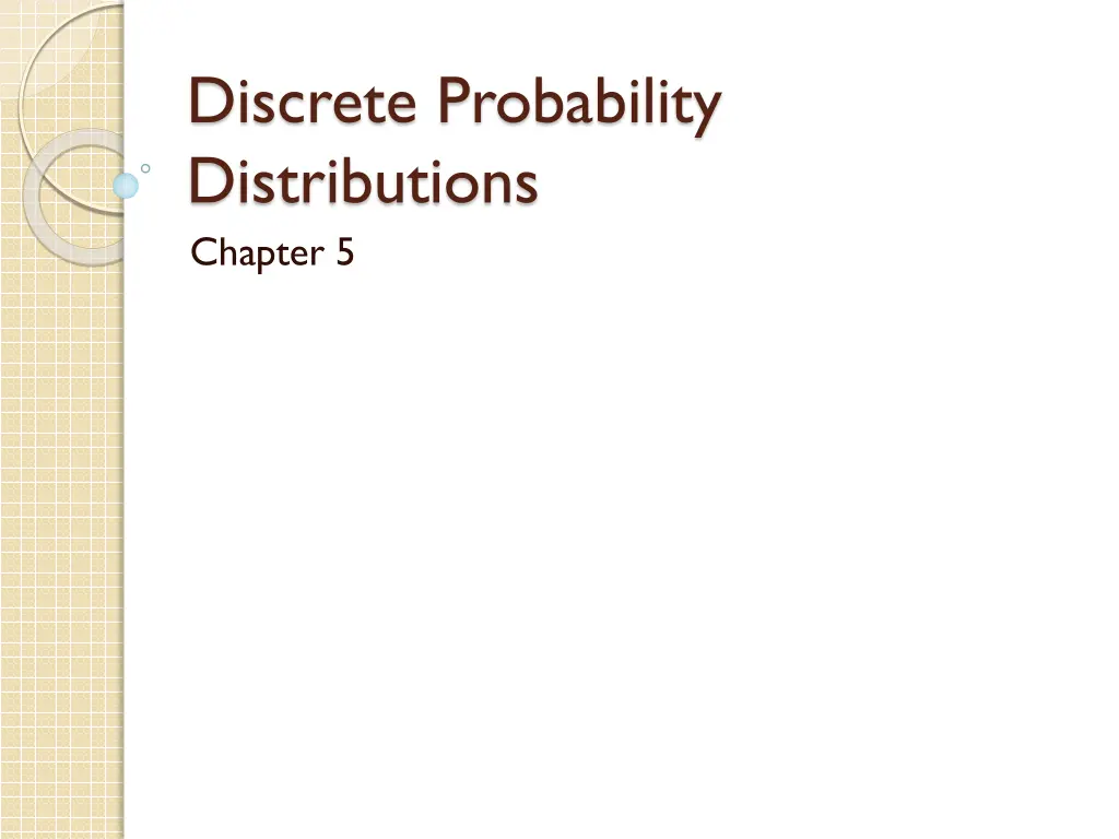 discrete probability distributions chapter 5 n.w