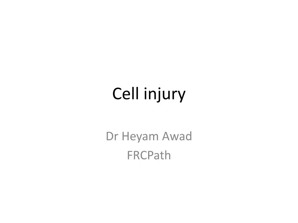 cell injury n.w