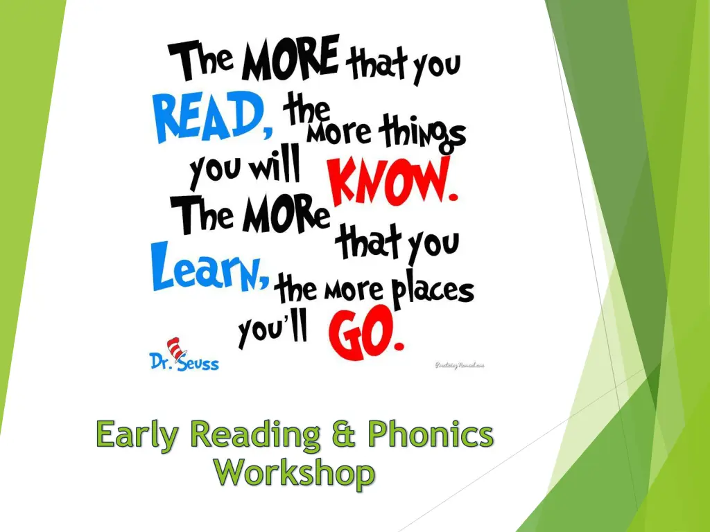 early reading phonics workshop n.w