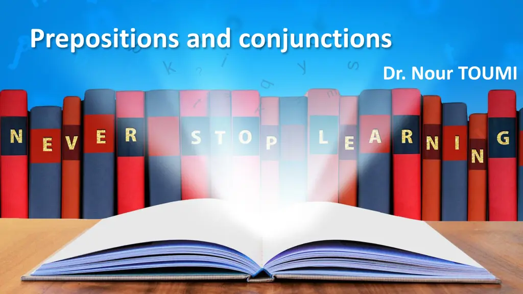 prepositions and conjunctions n.w