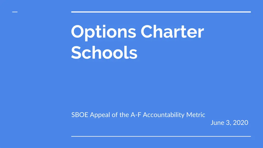 options charter schools n.w