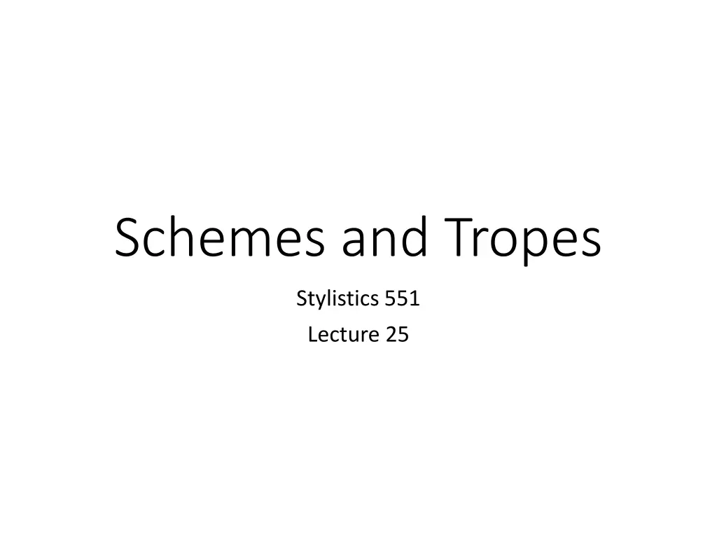 schemes and tropes n.w