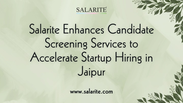 salarite enhances candidate salarite enhances n.w