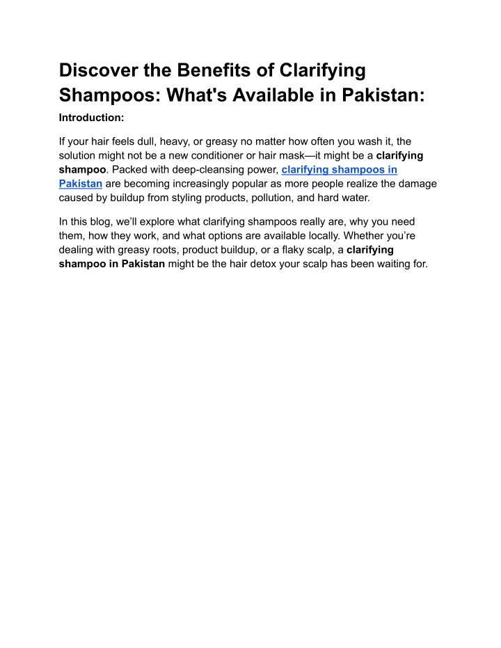 discover the benefits of clarifying shampoos what n.w