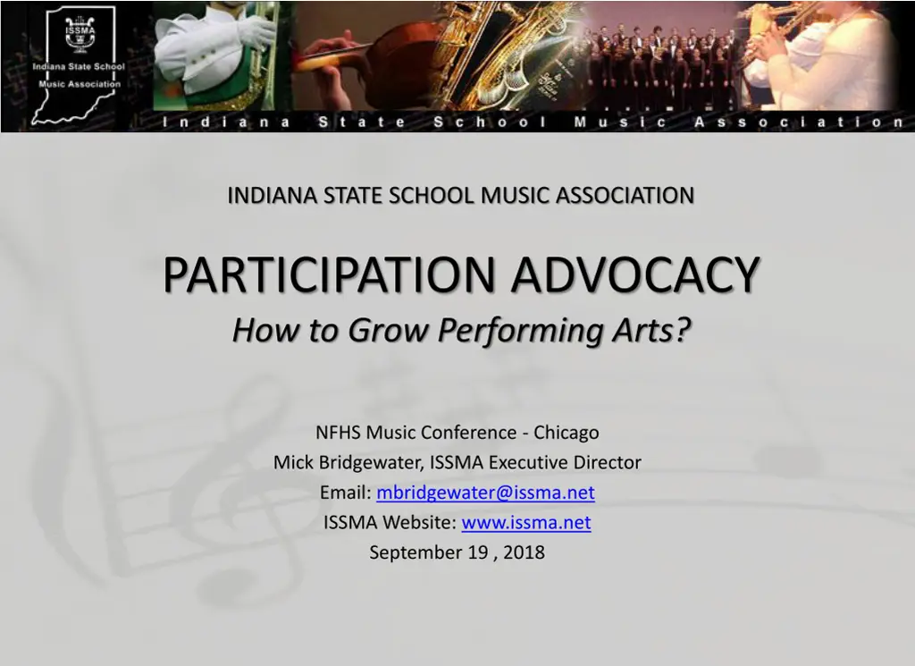 indiana state school music association n.w