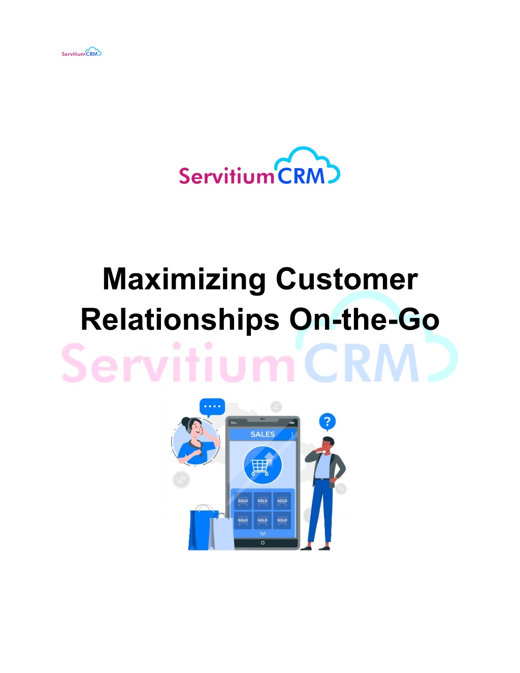 maximizing customer relationships on the go l.w