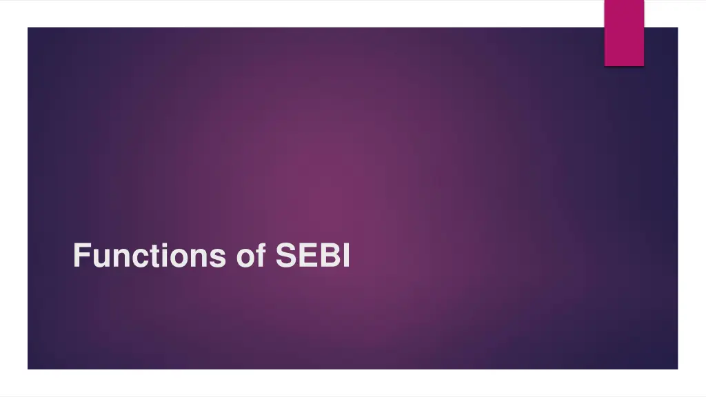 functions of sebi n.w