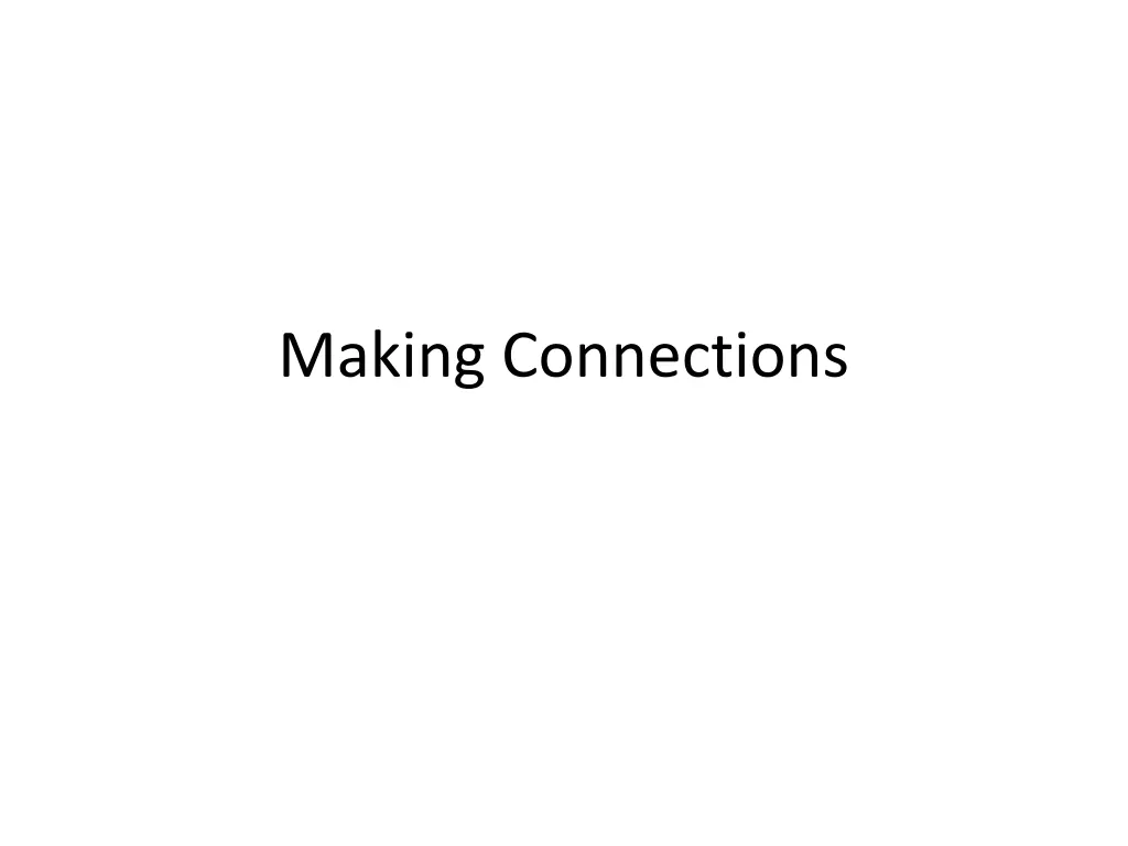 making connections n.w