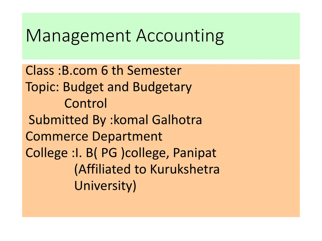 management accounting n.w