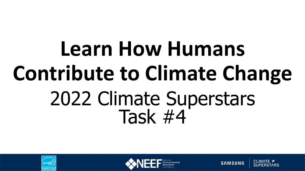learn how humans contribute to climate change n.w