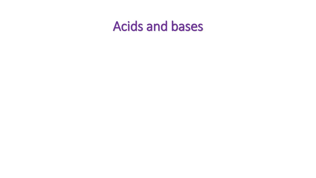 acids and bases acids and bases n.w