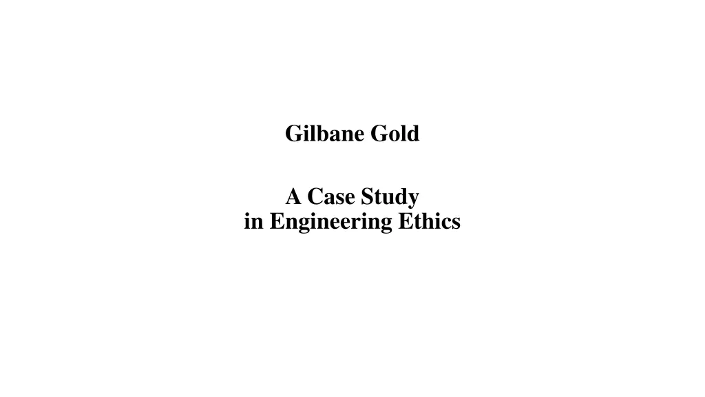 gilbane gold n.w