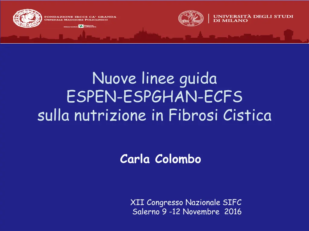 nuove linee guida espen espghan ecfs sulla n.w