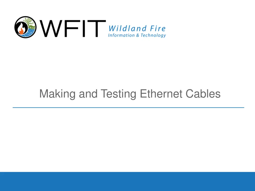 making and testing ethernet cables n.w