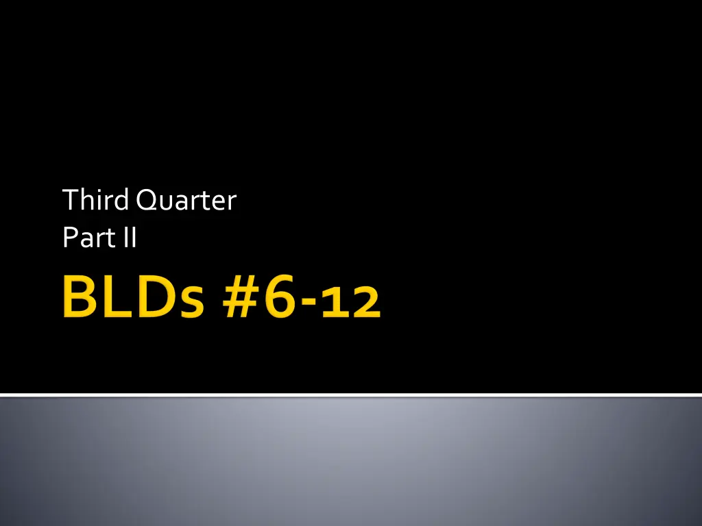 third quarter part ii n.w