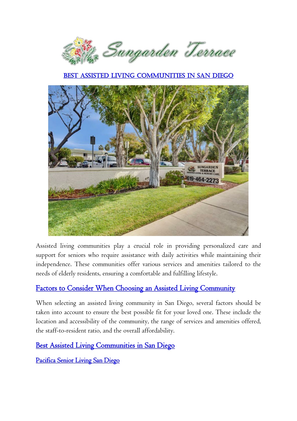 best assisted living communities in san diego l.w