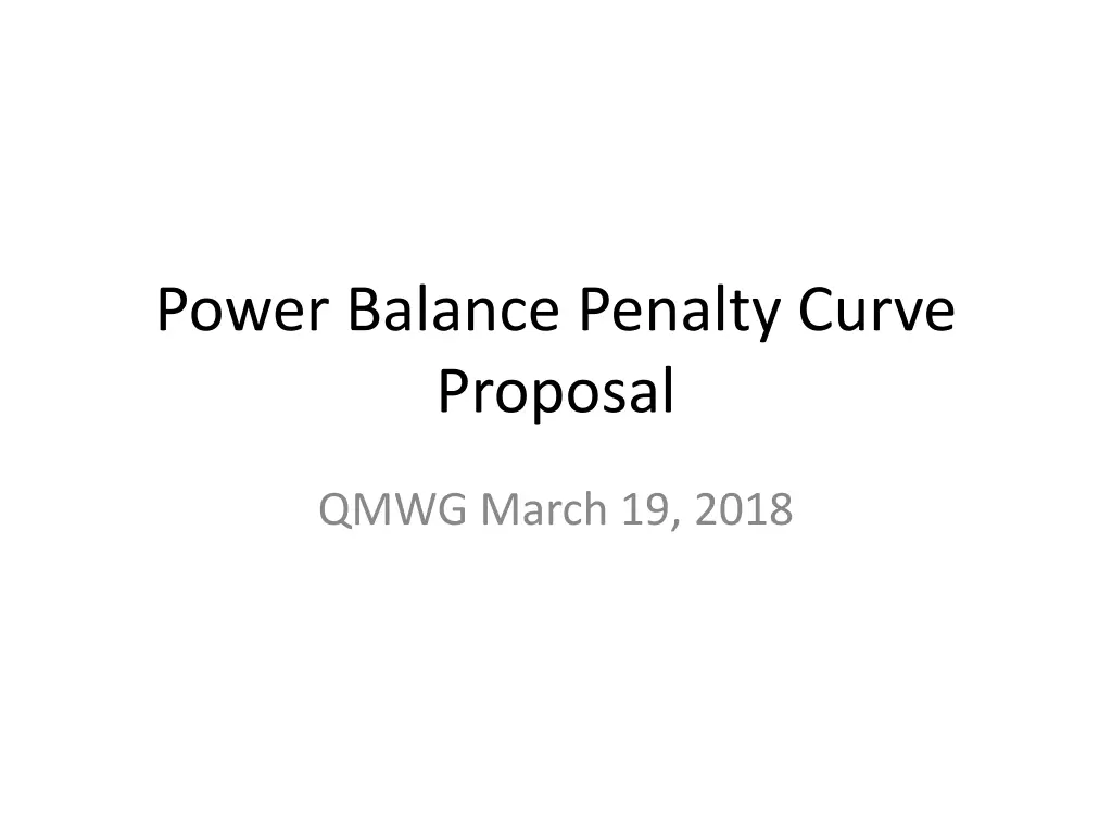 power balance penalty curve proposal n.w
