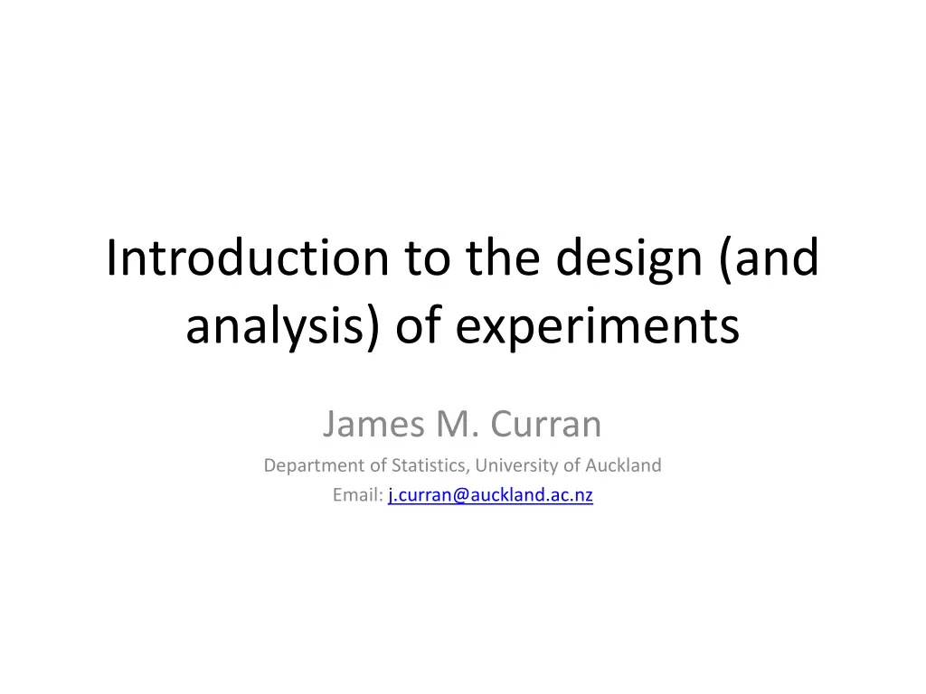 introduction to the design and analysis n.w