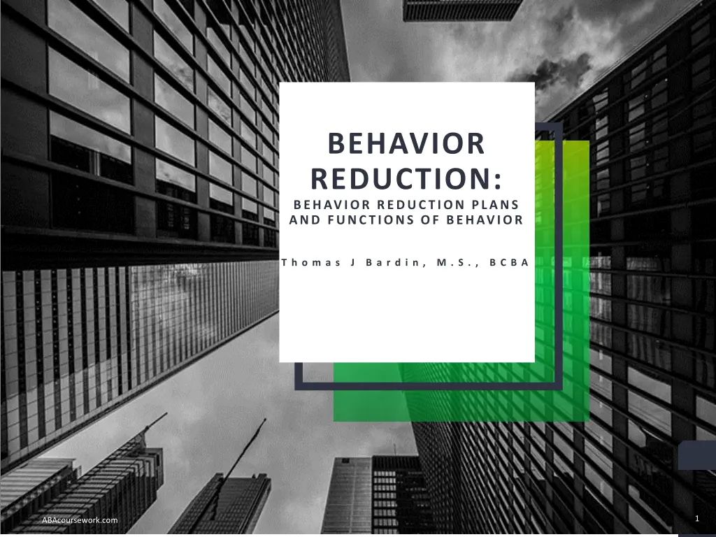 behavior reduction behavior reduction plans n.w
