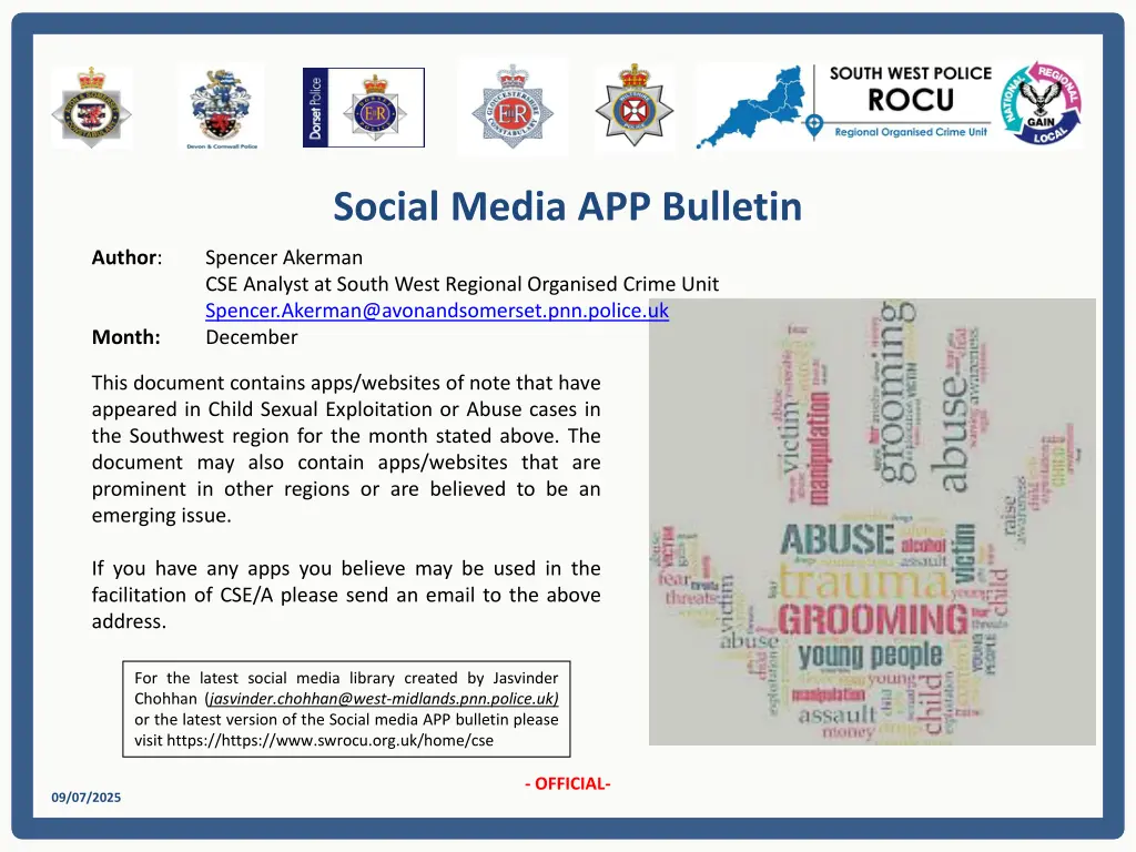 social media app bulletin n.w