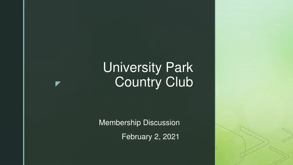 university park country club n.w