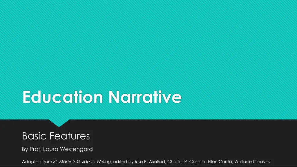 education narrative n.w