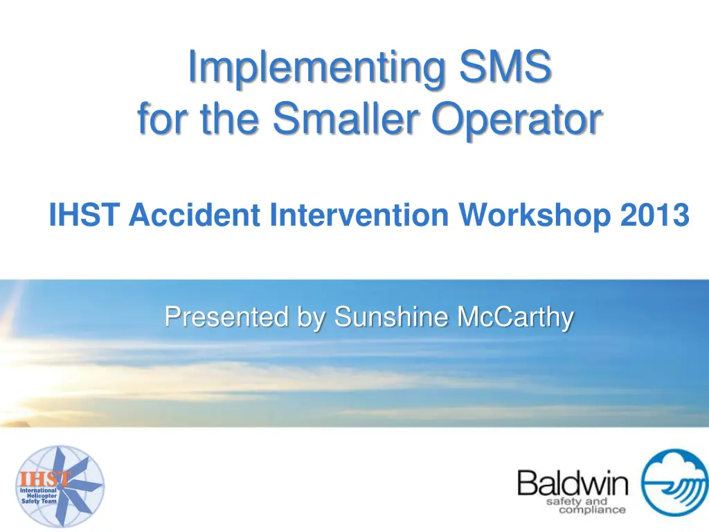 implementing sms for the smaller operator n.w